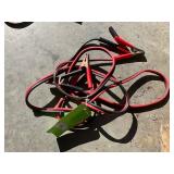 Red and Black Jumper Cables with Metal Clamps