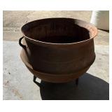 Cast Iron Cauldron with Three Legs and Handles
