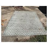 Chevron-Patterned Outdoor Rug