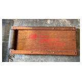 Vintage Wooden Car Mechanic Creeper with Padded He
