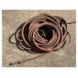 Coiled Rubber air Hose With Metal Fittings