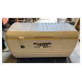 Large Igloo Fishing Cooler with Hinged Lid and Dra