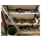 Three Shelves Containing Miscellaneous Tools and A