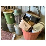 Buckets, Bins, and Miscellaneous Items in Storage
