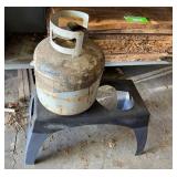 Propane Tank with Dual Propane Tank Stand