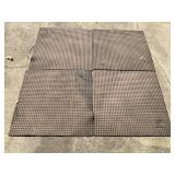 Four Rubber Mats Approximately 31ï¿½ï¿½ x 31ï¿½ï¿½ Each