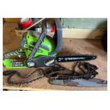 Greenworks 40V Cordless Chainsaw with Chain and Ba