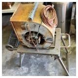 Squirrel Cage Fan on Metal Stand with Wheels