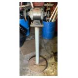 Steelman Grinder on Stand with Dual Grinding Wheel