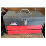 Homak Metal Toolbox With Two Drawers and Assorted