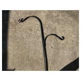 Metal Shepherd's Hook with Dual Hooks