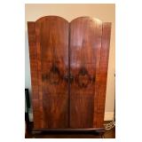 Antique Wooden Wardrobe With Shelving