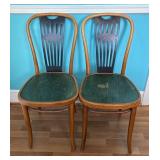 Made in Poland Bentwood Chairs with Black Slatted