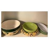 Emile Henry and Portugal Ceramic Bowls and Plates