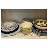 Tableware Set Featuring Vietri Bowls and Mikasa Pl