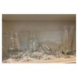 Clear Glass Serving Pieces and Vases