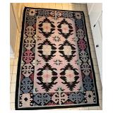38' x 60' Woven Rug with Geometric and Stylized Mo