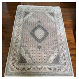 Handmade Persian-Style Area Rug With Medallion Des