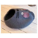 Dharma Dog Karma Cat Wool Felted Cat Cave in Mouse