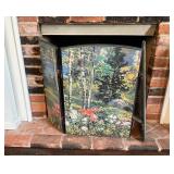 Coordinate Three-Panel Fireplace Screen with Lands