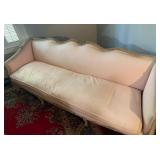 French Provincial-Style Upholstered Sofa with Gold