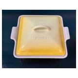 Le Creuset Square Covered Casserole Dish, Yellow G