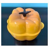 Le Creuset Cast Iron Pumpkin Cocotte with Lid, Yel