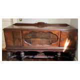 Wooden Sideboard With Decorative Metal Hardware