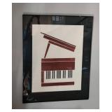 Limited Edition Intaglio Print, Pianistic,' Signe