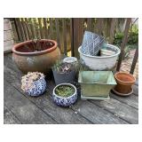 Decorative Garden Pots in Mixed Materials and Desi
