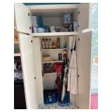 Assorted Household Items - cabinet NOT included