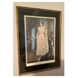 Framed State Portrait Print of Her Majesty The Que