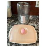 Microwave Bacon Pan with Lid and Pig Handle