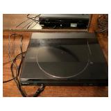 Sony Record Player with Protective Cover