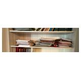 Music Books and Sheet Music on Full Shelf