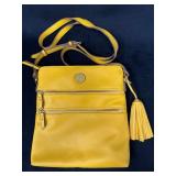 Anne Klein Vegan Leather Purse With Tassel in Yell