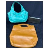 Three Vintage Handbags in Varying Styles and Color