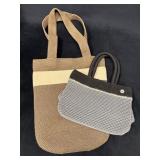 Two Woven Bags: The Sak and Ann Taylor Loft