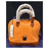 Sherbet Colored Dooney & Bourke Leather Handbag NW