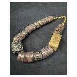 Unusual Statement Necklace, 19-inch Length