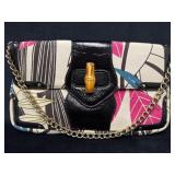 Elaine Turner Handbag with Bamboo Closure and Chai