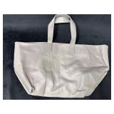 AhDorned Grey Leather Overnighter Bag with Spaciou