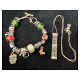 Brighton Pendant Necklace and Slide Charm Bracelet