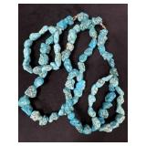 Two Necklaces and Two Bracelets with Turquoise-Lik