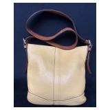 Butter Yellow Coach Crossbody Purse, 11'x11'