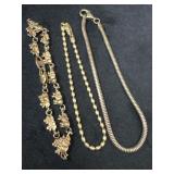 Three Sterling Silver Bracelets, 19.3g