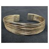 Sterling Silver Multistrand Wire Cuff Bracelet, 27