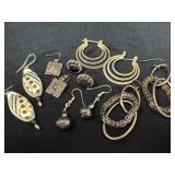 Six Pairs of Mixed Earrings in Various Styles and