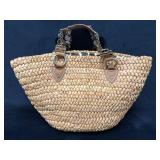 Tommy Bahama Woven Bag with Leather Accents and Be