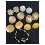 Six Pairs of Earrings Including Sarah Coventry and